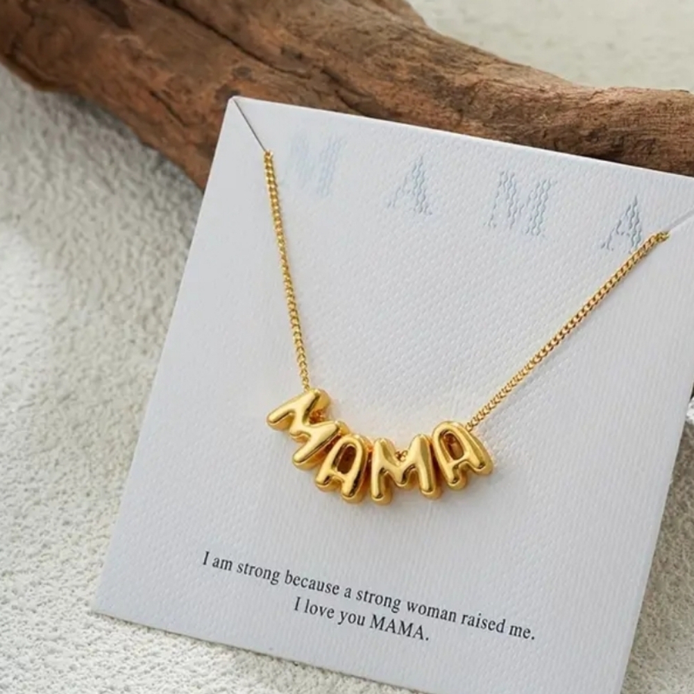 Gold 'MAMA' Necklace